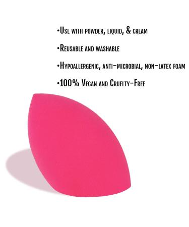 Latex-Free Vegan Hypoallergenic Beauty Sponge - Makeup Blender for Powder Cream & Liquid Application - Buy Online on GoSupps.com