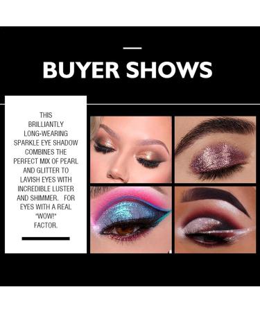Eye Gloss Eyeshadow | 10 Colors Eye Shadow Kit Liquid Eyeshadow Multi-Dimensional Eye Looks Long-Lasting Holographic Multichrome Eyeshadows Makeup - Buy Online on GoSupps.com