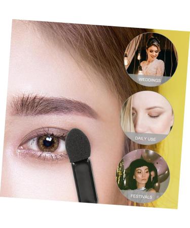 Didiseaon 300 Pcs Mini Eyeshadow Swab Eye Makeup Eyelash Spoolie Concealer Brush Plastic Black - Buy Online on GoSupps.com
