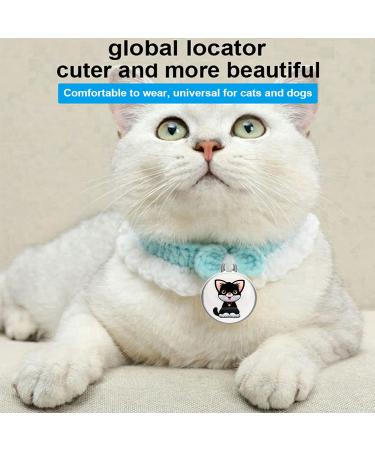 Waterproof GPS Pet Tracker & Locator with LED Light - Find Lost Pets & Items - Cat Pattern - Buy Online on GoSupps.com
