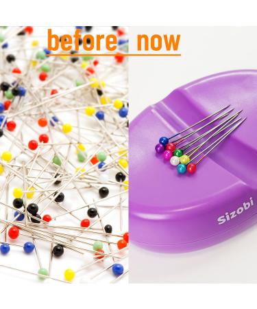 Sizobi Magnetic Sewing Pincushion - Purple Pin Holder & Paper Clip Organizer - Buy Online on GoSupps.com
