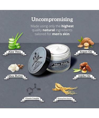 Man Polish Subtle Tinted - Premium Gradual Self Tanning Face Moisturiser for Men 50ml - Buy Online on GoSupps.com