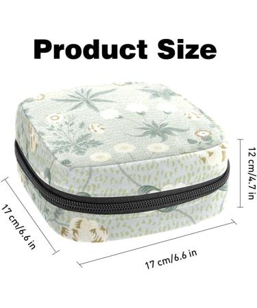 Women's Floral Tampon Storage Bag - Multi-Pocket Binding-Up Bags for Menstrual Needs | International Shipping - Buy Online on GoSupps.com