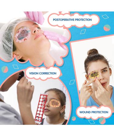 100pcs Kids Adhesive Eye Patches - Light Blocking Cute Design Disposable Bandages for Toddlers & Children 7 Styles - Buy Online on GoSupps.com