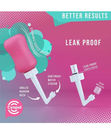 Cynpel Peri Bottle | Portable Bidet for Feminine Care & Hemorrhoid Treatment - Dusty Rose - Buy Online on GoSupps.com