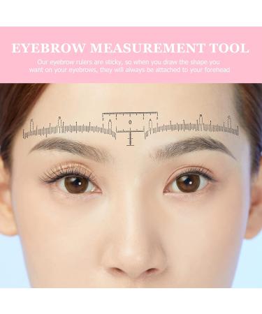 Baluue 100pcs Eyebrow Ruler White Eyebrow Shape Measurements Eyebrow Measurement Tool 18X2.2CM White - Buy Online on GoSupps.com