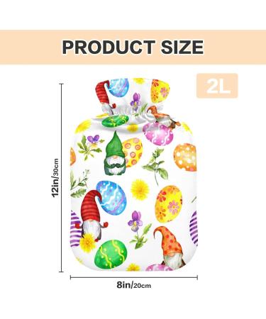 Happy Easter Hot Water Bottle with Soft Cover - Warm Relief for Bed Hand Neck & Shoulders | 1L - Buy Online on GoSupps.com