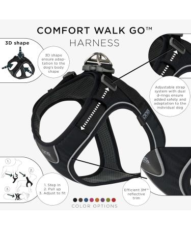 DOG Copenhagen Comfort Walk Go Dog Harness - Black Size S | Premium Dog Gear for International Shipping - Buy Online on GoSupps.com