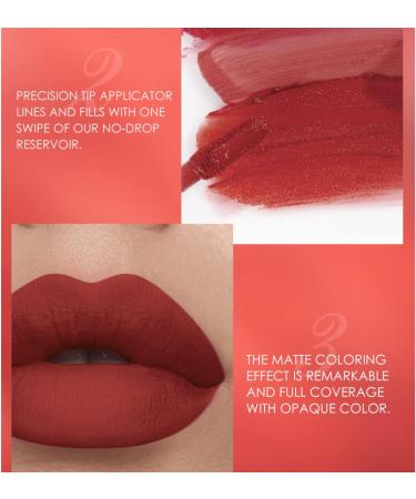 Nude Lip Liner and Lipstick Set - Waterproof, Long Lasting Lip Stain - Highly Pigmented Lip Makeup Kit for Daily & Holiday Looks (05) - Buy Online on GoSupps.com