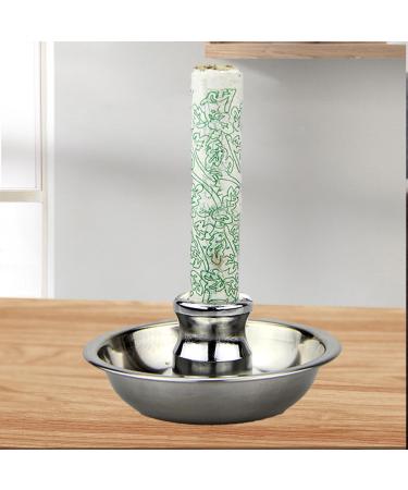 SunshineFace Moxa Roll Eraser - Stainless Steel Moxa Stick Holder & Moxibustion Tray with Base for Enhanced Wellness - Buy Online on GoSupps.com