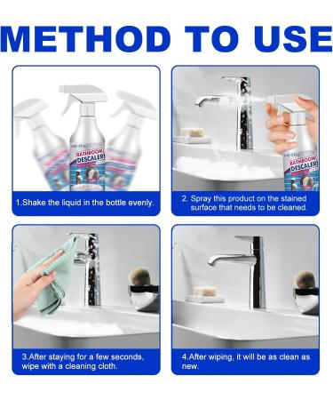 Stubborn Stains Cleaner Multipurpose Bathroom Foam Cleaner bathroom descaler cleaner bathroom descaler stubborn stains cleaner All Purpose Rinse bathroom descaler (2) - Buy Online on GoSupps.com