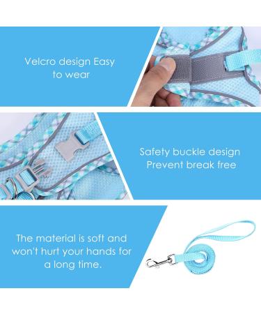Shop BriFit Cat Dishes - Leash-Resistant Adjustable Cat Vest & Harness | Reflective Stripes for Cats & Puppies | Blue XS - International Shipping Available - Buy Online on GoSupps.com