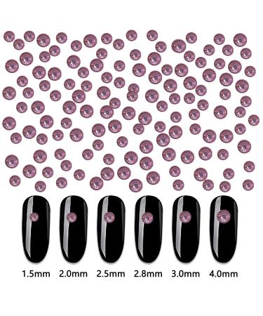 WOKOTO 1620-Piece Purple Nail Rhinestones Kit for Women | Flat Back Crystals for Nail Art, Acrylic Nails, and Eye Gems - Buy Online on GoSupps.com