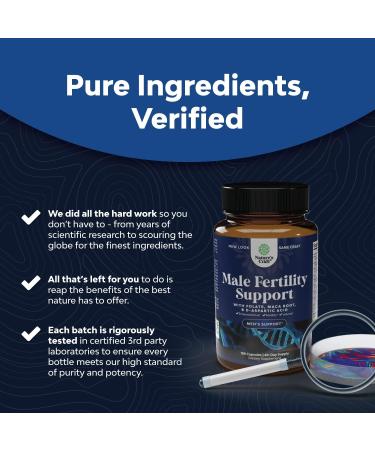 Prenatal Multivitamin for Men - Fertility Supplement with L-Arginine, D-Aspartic Acid, Maca Root - 180ct - Buy Online on GoSupps.com