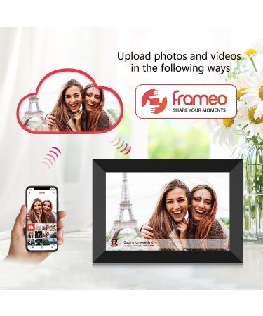 FRAMEO 10.1-Inch Smart WiFi Digital Photo Frame | 1280x800 IPS LCD Touch Screen | Auto-Rotate | Built-in 16GB Memory | Share Moments Instantly via Frameo App | Portrait and Landscape - Buy Online on GoSupps.com