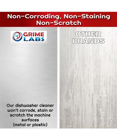 GRIME LABS Dishwasher Cleaner Deodorizer Descaler Tablets - 24 Pack | Heavy Duty Deep Clean and Limescale Remover | Rinse Aid Compatible | Dishwasher Machine Pods - 12 Months Supply - Buy Online on GoSupps.com