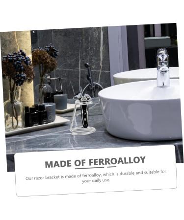 MERRYHAPY Razor Holder & Brush Organizer - Shaving Stand for Men | Durable Ferroalloy Razor Rack - Buy Online on GoSupps.com