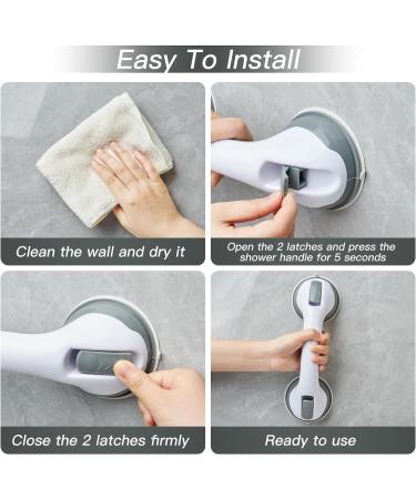 Suction Bathroom Grab Rails Shower Handle Support Grab Handle Portable Mobility Aids Safety Handle for Children Elderly Injury and Disability Aids (2Pack) - Buy Online on GoSupps.com