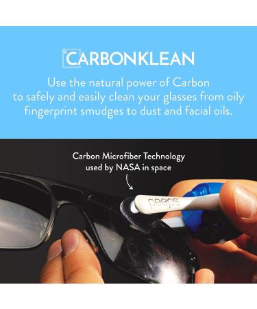 Peeps Eyeglass Cleaner - Carbon Lens Cleaning Tool for Glasses Spectacles Sunglasses Reading Glasses - No Wipes or Cloth (Matte Blue) - Buy Online on GoSupps.com
