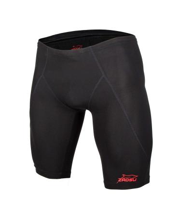 ZAOSU Competition Swim Shorts Z-Speed 2.0 | Premium Jammer Men & Boys with Compression for Swimming 5 Black