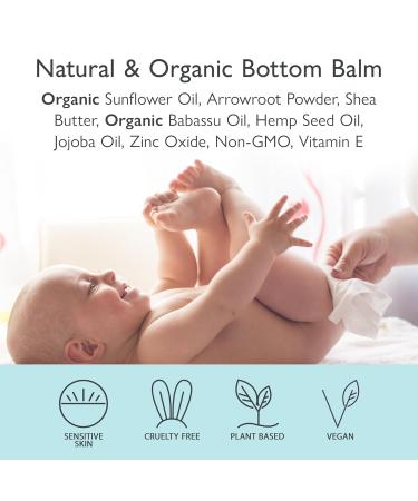 Natural Bottom Balm for Sensitive Baby Skin | SoCal Suds & Company | Gentle Care with Shea Butter & Vitamin E | Unscented Baby Ointment 4oz - Buy Online on GoSupps.com