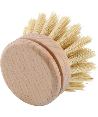 Yantan Washing Up Brush Dish Brush 6 Pcs Replacement Brush Heads Wooden Cleaning Dish Brush Refillable Kitchen Beech - Buy Online on GoSupps.com