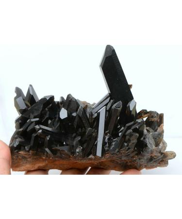 990g Natural Black Quartz Crystal Cluster Specimen JZIGTDEM - Buy Online on GoSupps.com