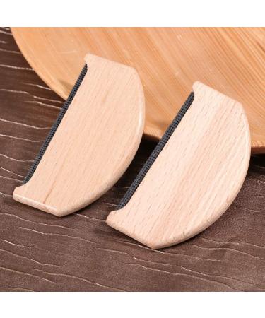 Healeved Mini Wooden Lint Remover Razor - 3 Pack Hair Bale Cutter for Clothes - 7.5x4.3cm - Buy Online on GoSupps.com