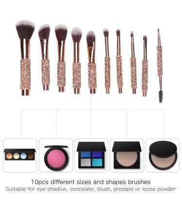 Professional Makeup Brush Set - Soft Hair Brushes for Loose Powder Eyeshadow & Eyebrows | Charming Beauty Kit with Storage Bag - Buy Online on GoSupps.com