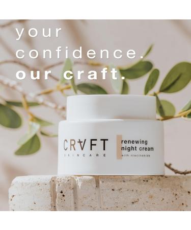 Hair Craft Co. Night Cream Moisturizer for Face 1.5oz Hydrating for Face Anti-Aging, Wrinkle Prevention, & Nighttime Skin Renewal - 30 Day Supply - Buy Online on GoSupps.com