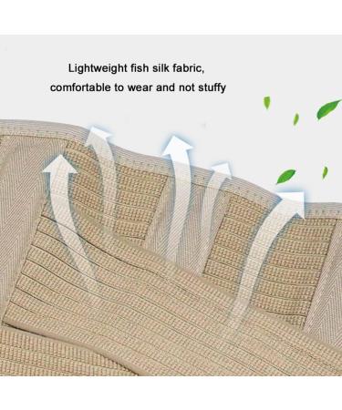 Breathable Lower Back Support Belt for Pain Relief - Lumbar Peg Straps for Scoliosis Spinal Stenosis & Herniated Disc - Beige L/XL for Men & Women - Buy Online on GoSupps.com