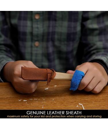 BeaverCraft Whittling Knife for Beginners C1 Kid - Whittling Knife for Kids Safety Carving Knife - Children Whittling Knife for Entry-Level Carvers - Kids-Friendly Woodcarving Tools for Beginners - Buy Online on GoSupps.com