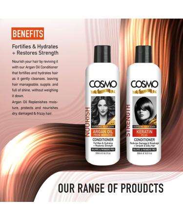  CD COSMO DESIGNS Cosmo Beaute Argan Oil Conditioner 500ml - Buy Online on GoSupps.com