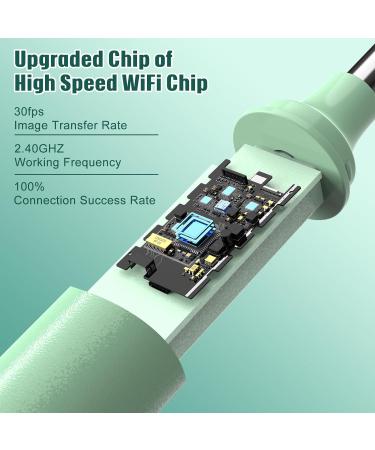 LMECHN Ear Wax Removal Ear Camera Otoscope with LED Light Ear Wax Removal Kit with 1080P 3.5 mm Waterproof Ear Endoscope Ear Cleaning Kit for iPhone iPad Android Phones-Green - Buy Online on GoSupps.com