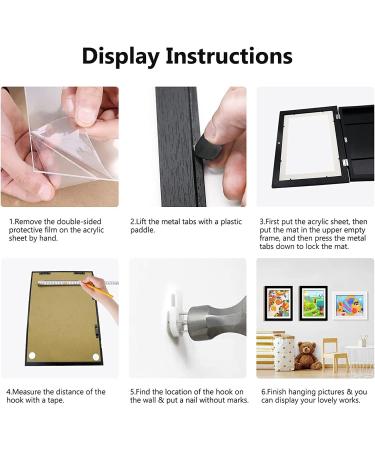 Shengruili Children's Drawing Frame - Foldable Art Frame for Kids' Artwork | Front Opening Design - Buy Online on GoSupps.com