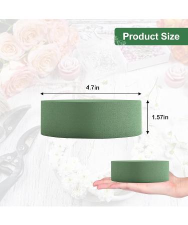 Whonline 9-Piece Round Floral Foam Blocks - 4.72'' Wet and Dry Green Foam for Flower Arrangement and Party Decor - Buy Online on GoSupps.com