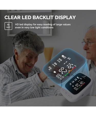 Automatic Talking Blood Pressure Monitor - Rechargeable Upper Arm Cuff Digital LED Display Dual User Model for Home Use - Buy Online on GoSupps.com