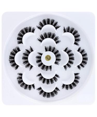 7 Pairs of 3D False Eyelashes - Reusable Natural Fake Eyelashes Set (007) for Stunning Looks - Buy Online on GoSupps.com