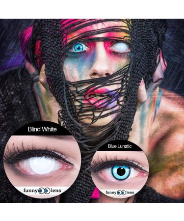 Buy White Daily Contact Lenses - Fun 1-Day Blind White for Cosplay Carnival & Halloween | Top Quality & Easy to Use - International Shipping Available - Buy Online on GoSupps.com