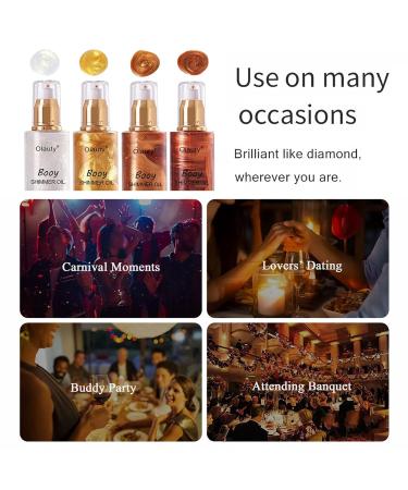 Titimore Body Highlighter Oil - Shimmer & Glow Liquid Glitter Cream for Face & Body (8ml) - #01 Perlwei es | Shop Now! - Buy Online on GoSupps.com