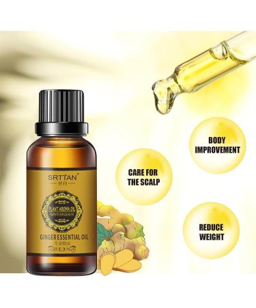 Abdominal Drainage Ginger Oil 10ml - Natural Slimming & Lymphatic Essential Oil for Body Massage - Buy Online on GoSupps.com