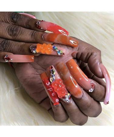 Palksky 3D Gummy Bear Nail Charms - 160 Pcs, Kawaii Nail Art Decoration in 8 Colors - Buy Online on GoSupps.com