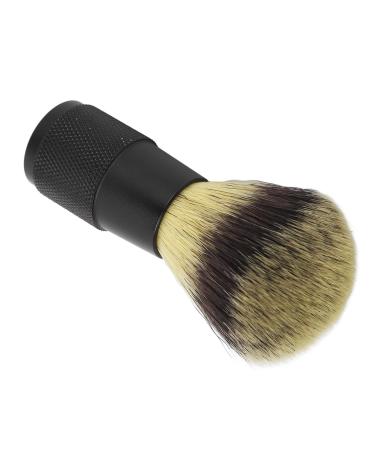 Foaming Beard Brush Synthetic Quick Drying Soft Foaming Beard Brush with Black Handle for Cleaning for Men