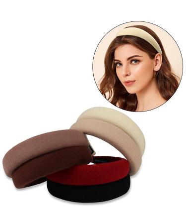 Dillot 6 Pack Padded Wide Turban Headbands - Fashion Hair Hoops for Kids, Women, Girls - No Slip Comfortable Hairbands - Ideal for Spa, Yoga, Makeup - Buy Online on GoSupps.com