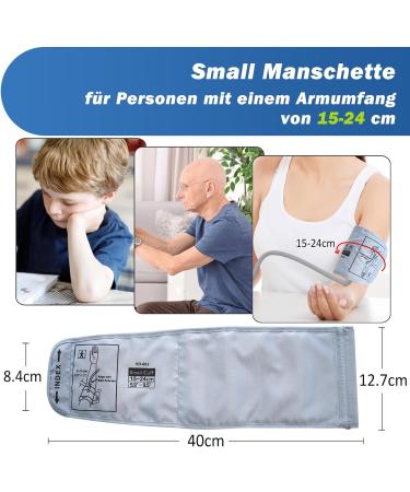 Elera Blood Pressure Cuff for Kids 15-24cm | Compatible with Most Devices | Comfort & Convenience in Silver Gray - Buy Online on GoSupps.com