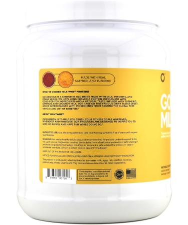 ONMYWHEY Golden Milk Whey Protein Powder Turmeric Saffron & Cinnamon Infused Naturally Flavored 20 Servings - Buy Online on GoSupps.com