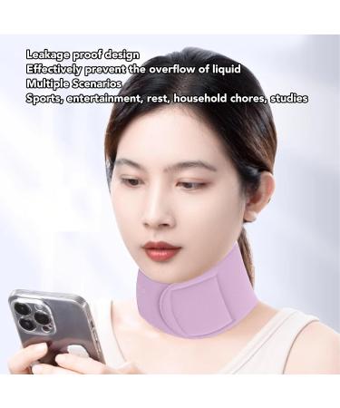 Neck Gel Patch 2 Pack Reusable Moisturizing Neck Gel Patches Anti-Wrinkle Lightweight and Soft for Sleeping (Purple) - Buy Online on GoSupps.com
