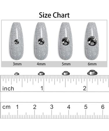 2500PCS 4mm Black Rhinestone Flatback Crystals - Nail Rhinestones for Makeup/Crafting - Buy Online on GoSupps.com