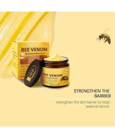  SKZKK Set of 2 skin care creams with bee venom anti-aging serum firms and tightens the face repairs and moisturizes smooths wrinkles and fine lines natural ingredients for all skin types - Buy Online on GoSupps.com