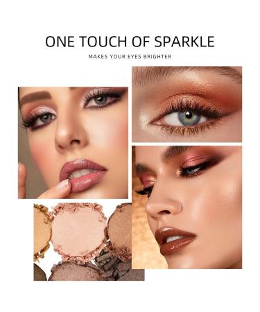 Metallic Shimmer Eyeshadow Stick - Waterproof Highlighter Cream Pencil for Sparkling Eye Makeup - Buy Online on GoSupps.com